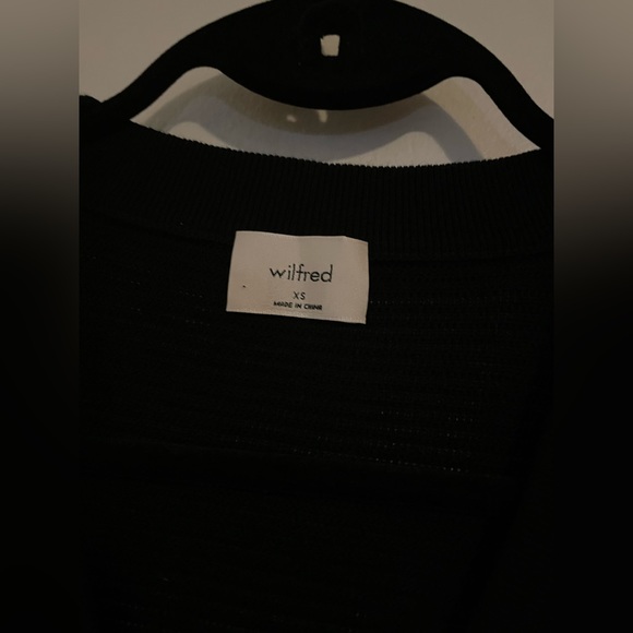 Wilfred Light Cropped Cardigan Black - Picture 4 of 5